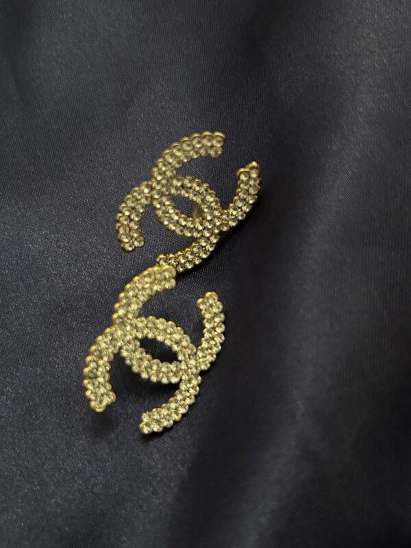 Chanel Çelik Gold Küpe